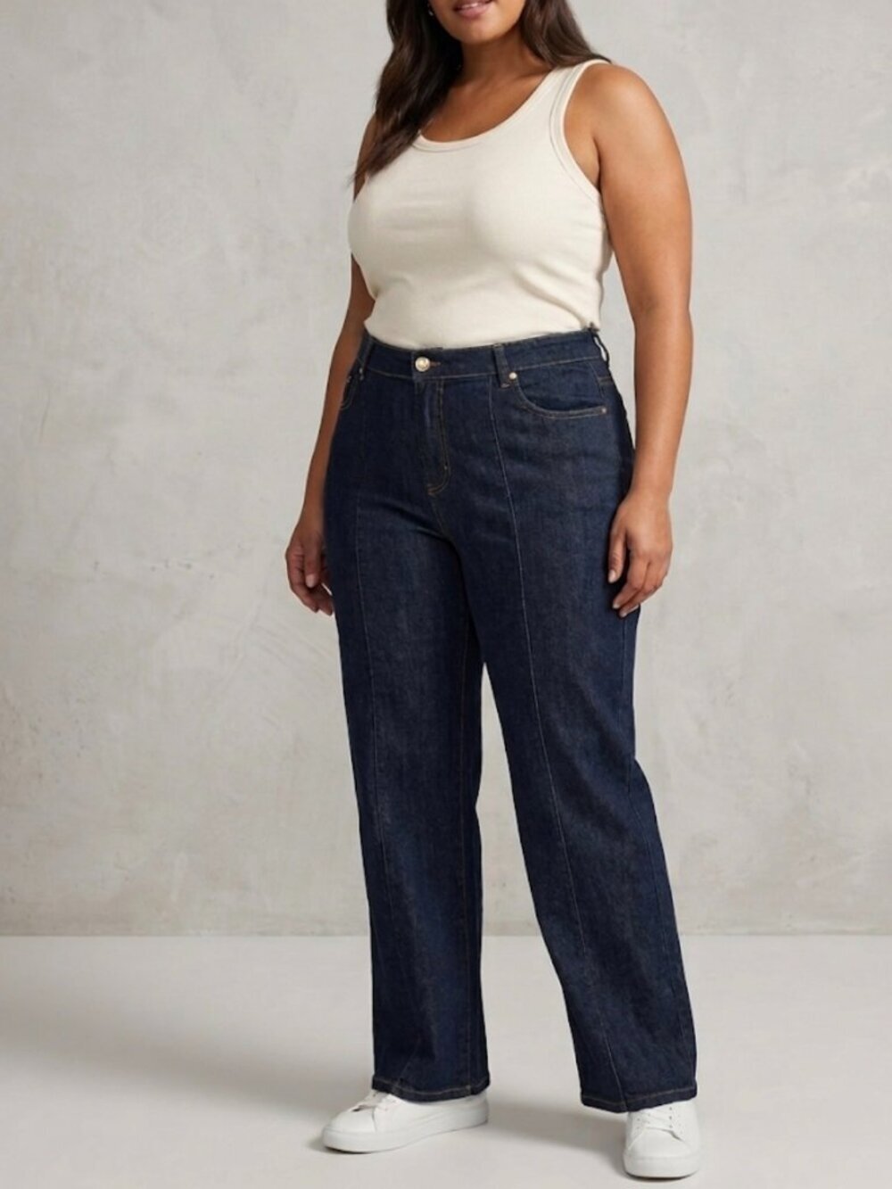 CeCe Wide Leg Denim Pants Blue Size 14W NWT